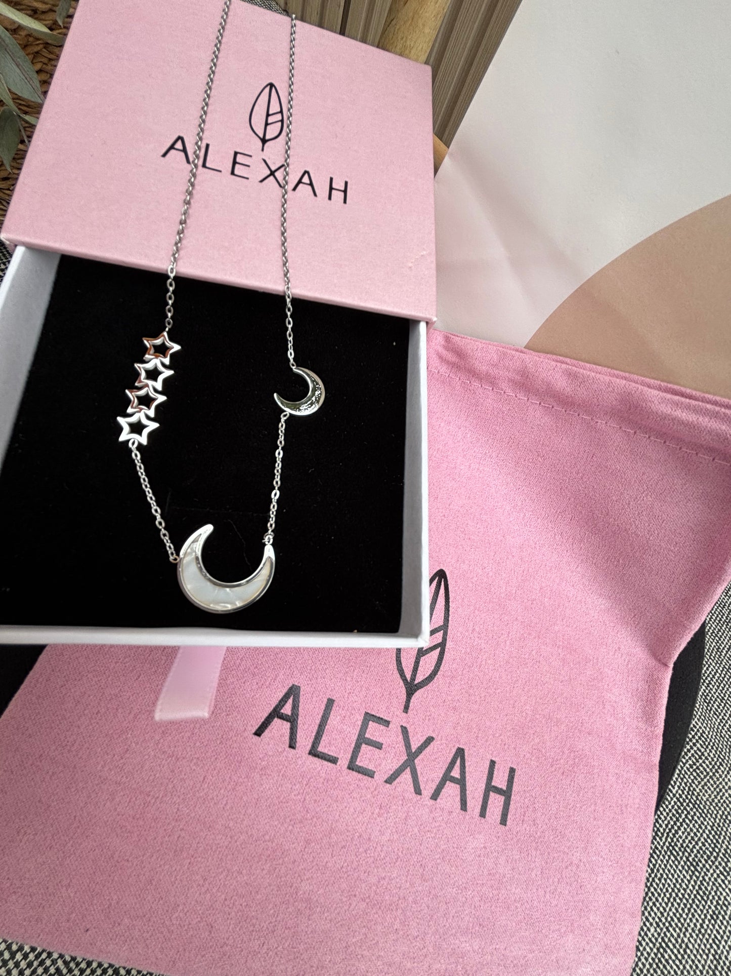 Colgante Luna y Estrellas